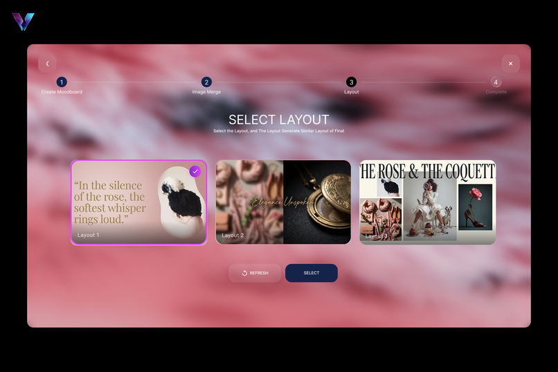 Visage:AI Design Agent for Custom Portfolio/Comp Card – screenshot 6