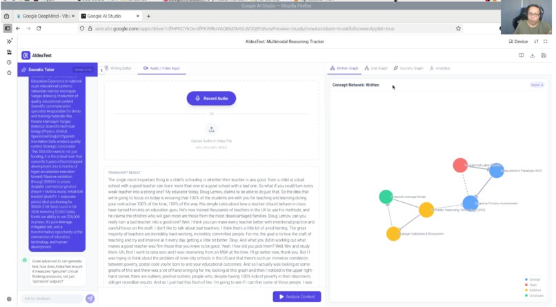 AIdeaText, A Multimodal Reasoning Tracker – screenshot 1