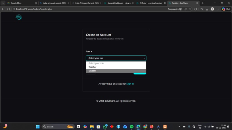 EduShare – Smart Educational File Sharing Platform – screenshot 3