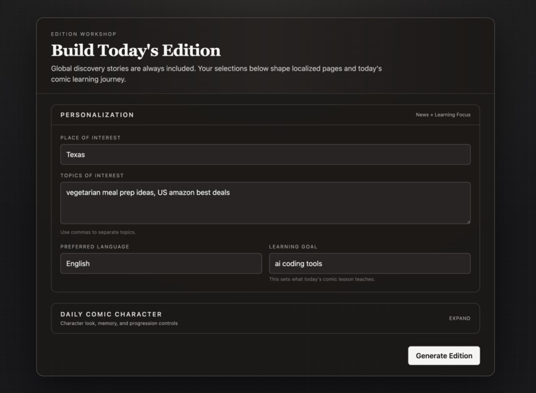 The Daily Hologram – screenshot 1