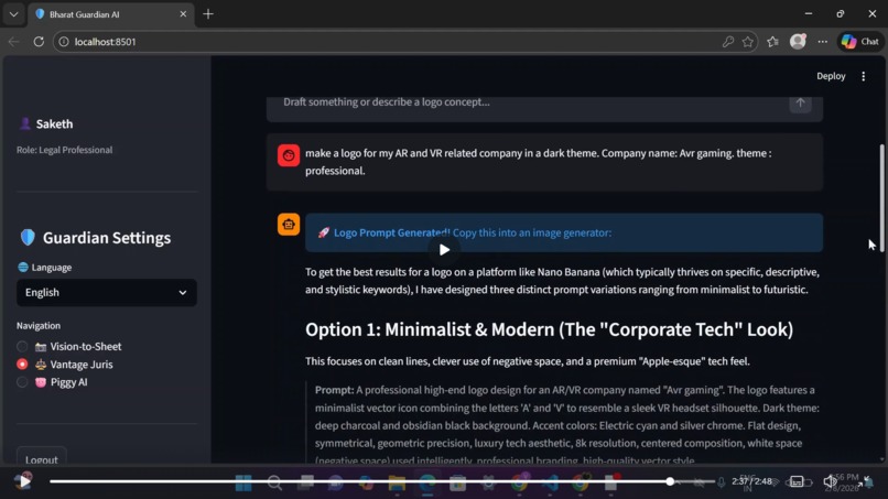 Bharat Guardian AI – screenshot 1