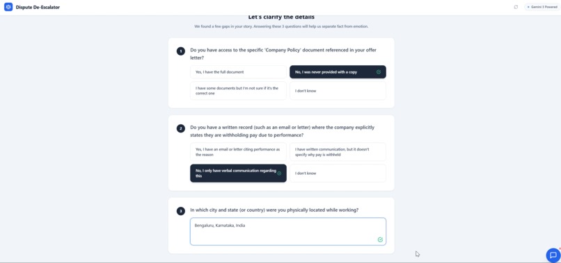 Dispute De-Escalator - Conflict to Calm – screenshot 1