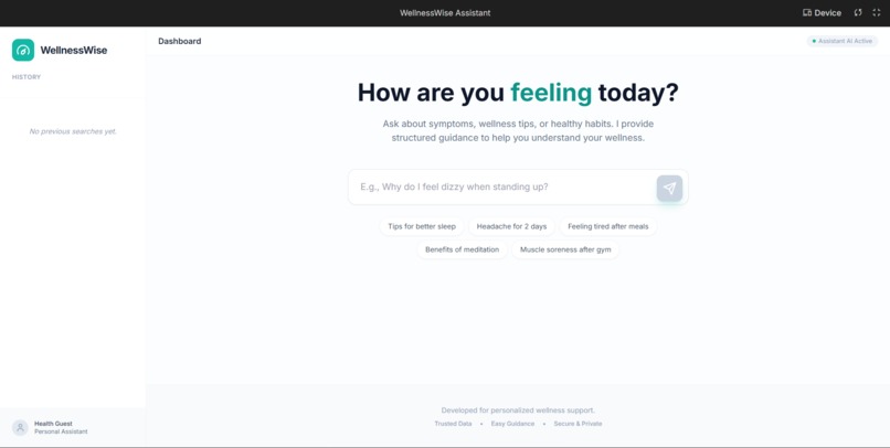 Health & Wellness Analyzer – screenshot 1