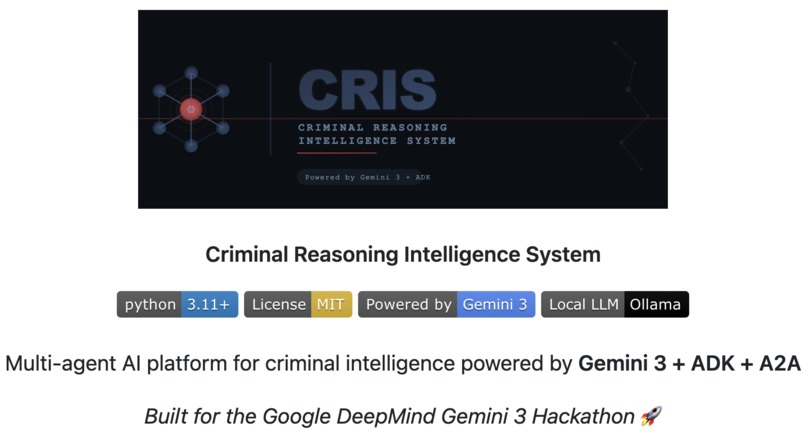 CRIS - Criminal Reasoning Intelligence System – screenshot 1