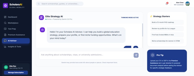 ScholaraAI - Global Scholarship Mobility Platform – screenshot 3