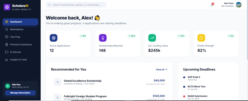 ScholaraAI - Global Scholarship Mobility Platform – screenshot 4