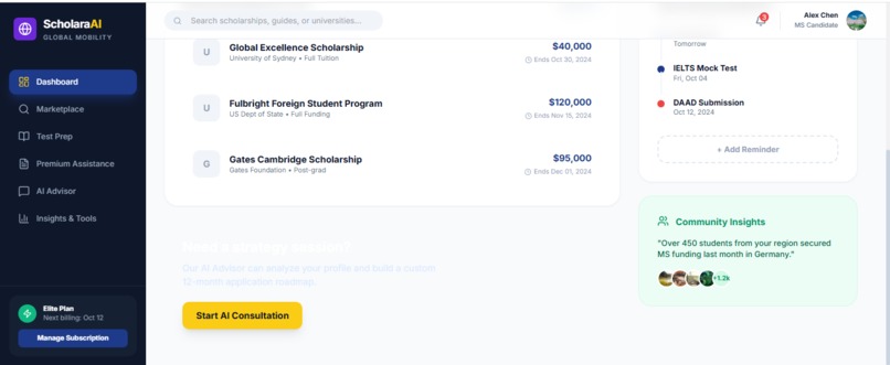 ScholaraAI - Global Scholarship Mobility Platform – screenshot 6