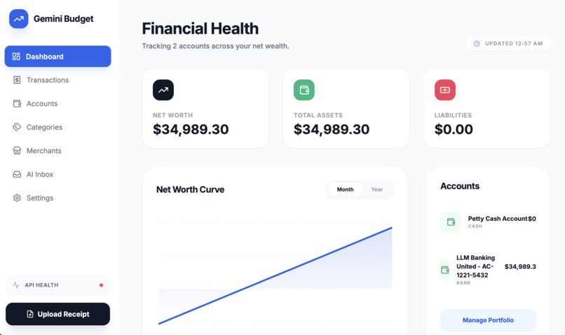 Gemini Budget – screenshot 1