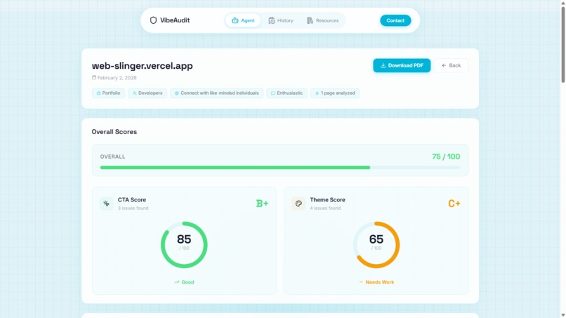 VibeAudit – screenshot 3
