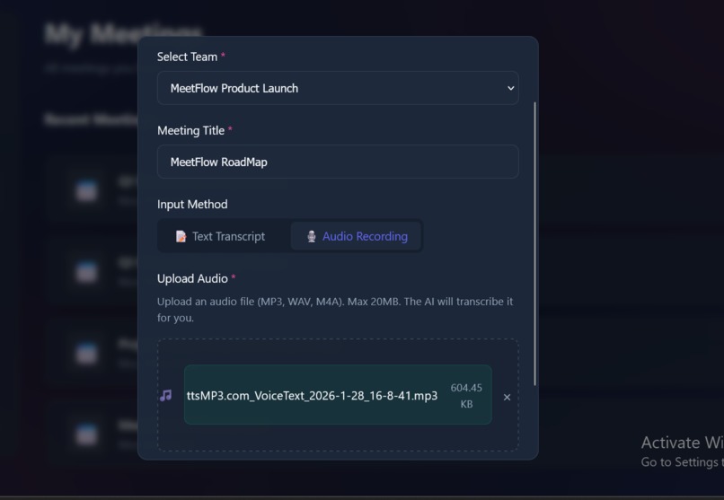 MeetFlow AI – screenshot 2