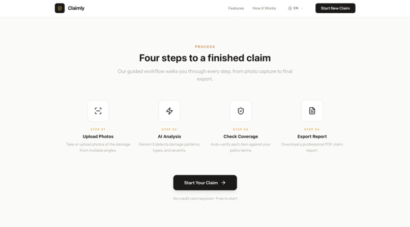Claimly – screenshot 2