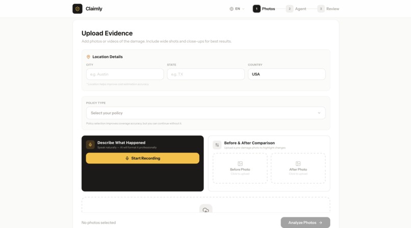 Claimly – screenshot 4