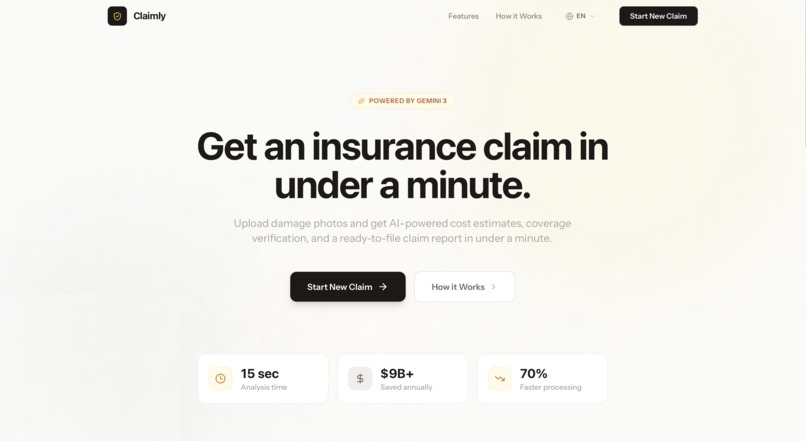 Claimly – screenshot 1
