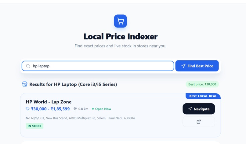 Local Price Indexer – screenshot 1