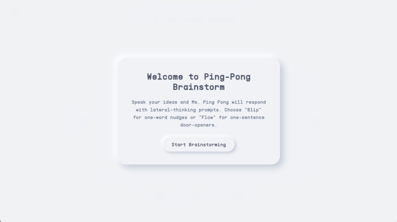 Ping-Pong Brainstorm – screenshot 2
