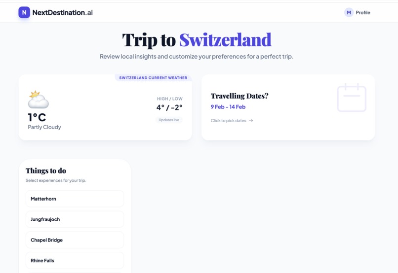 NextDestination.AI – screenshot 4