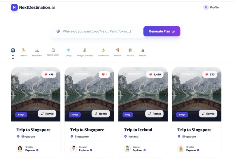 NextDestination.AI – screenshot 1