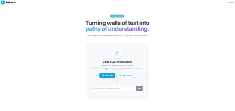 Reformat - Adaptive Learning for Neurodiverse Students – screenshot 2