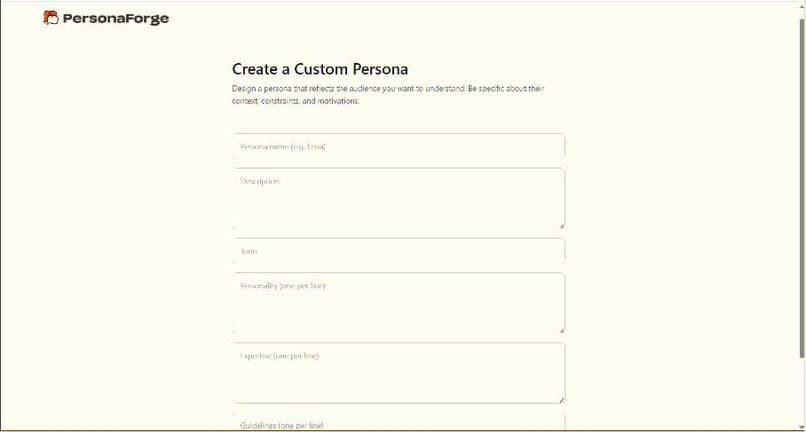 PersonaForge – screenshot 3