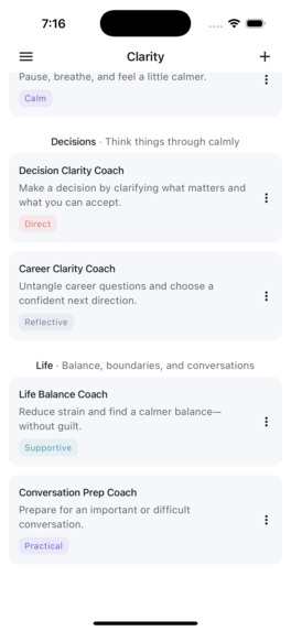Clarity Coach – screenshot 3