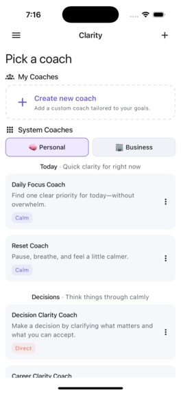 Clarity Coach – screenshot 6