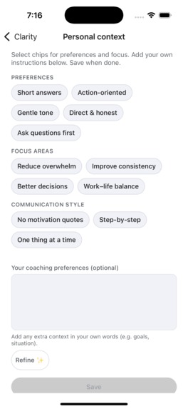 Clarity Coach – screenshot 11