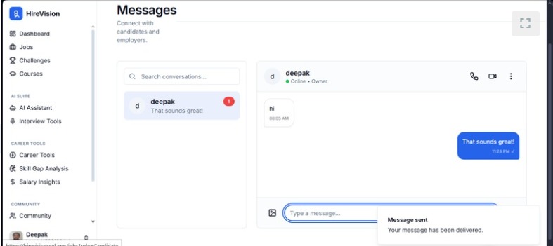 HireVision – screenshot 2