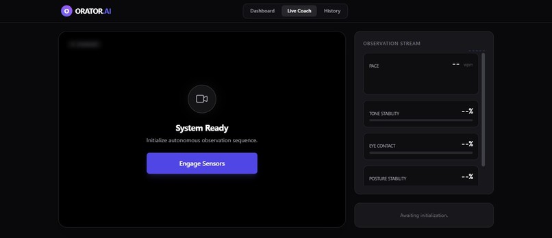 ORATOR.AI — Live Multimodal Public Speaking Coach – screenshot 2