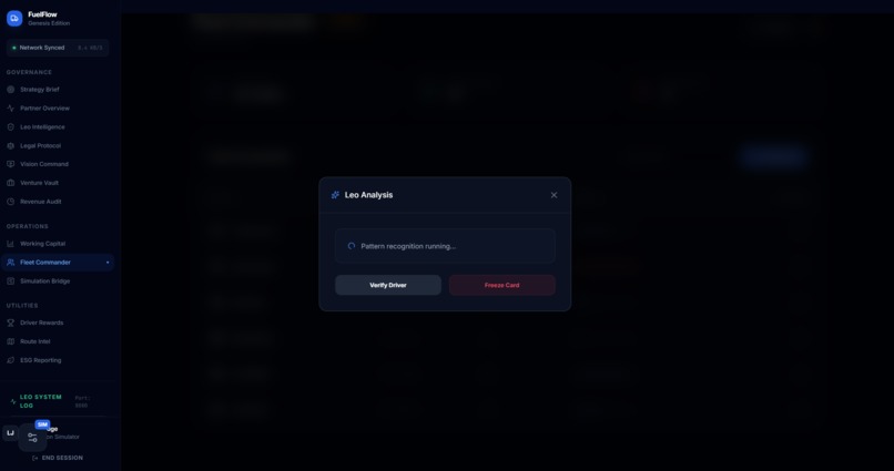 FuelFlow: The Sovereign Logistics Agent (Genesis Edition) – screenshot 1