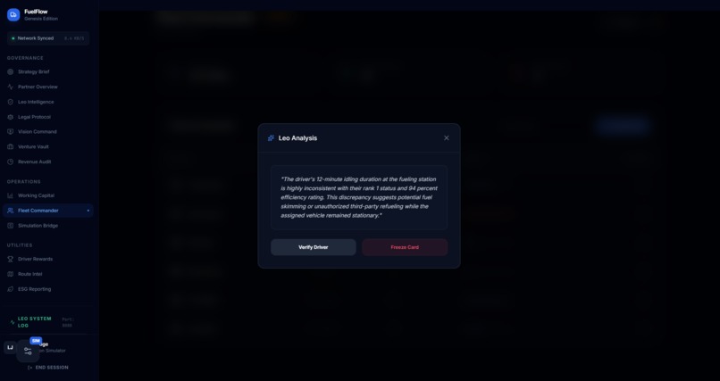 FuelFlow: The Sovereign Logistics Agent (Genesis Edition) – screenshot 2