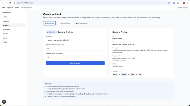 ChronosOps — Autonomous AI for Incident Resolution – screenshot 4