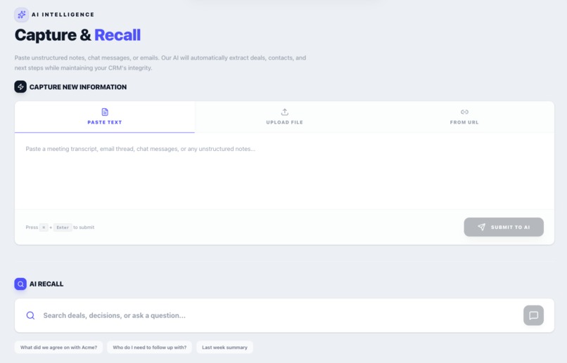 AI-CRM – screenshot 1