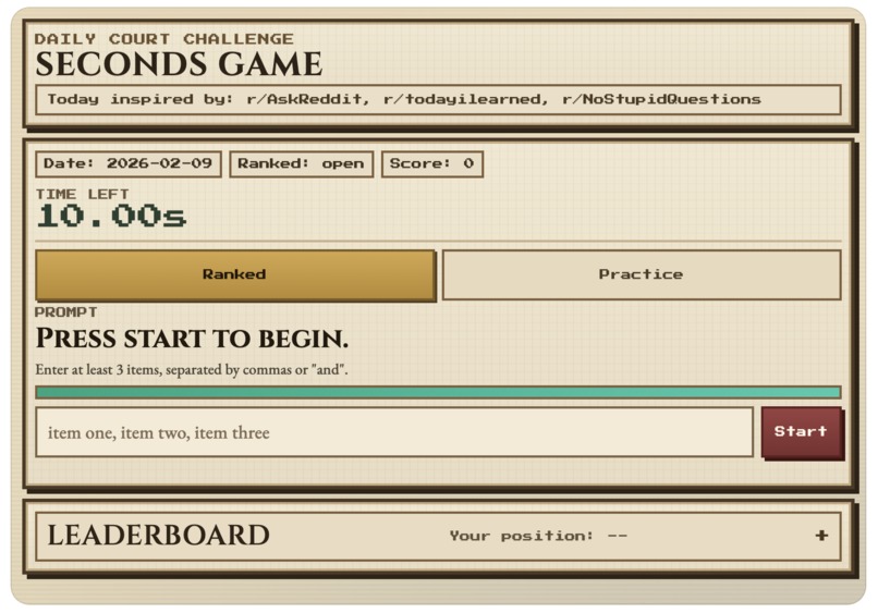 Seconds Game – screenshot 1
