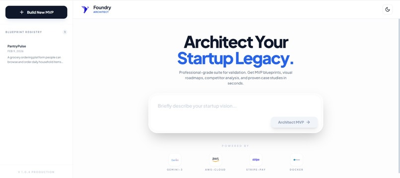 Foundry – AI MVP Architect – screenshot 2