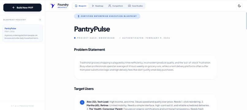 Foundry – AI MVP Architect – screenshot 3