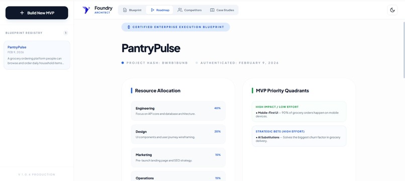 Foundry – AI MVP Architect – screenshot 4