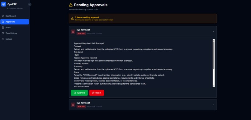 OpsFTE — Digital AI Operations Manager – screenshot 6