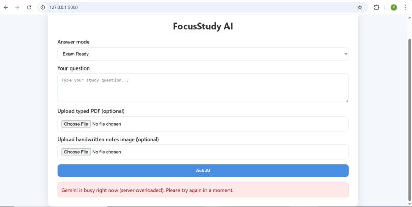 FocusStudy AI – screenshot 2