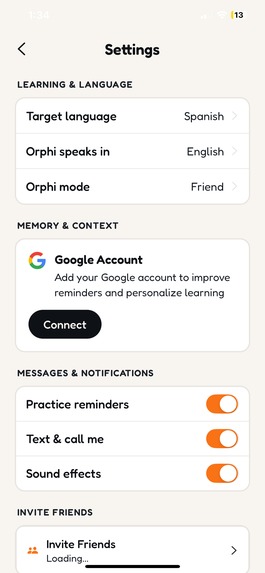 Orphi: Your Personal language tutor  – screenshot 7
