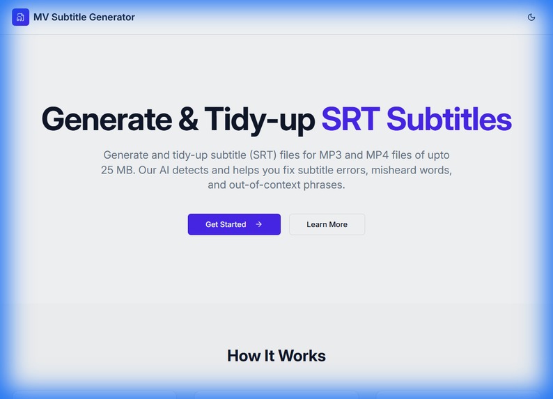 MV Subtitle Generator – screenshot 1