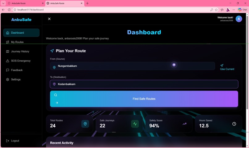 AnbuSafe Route – screenshot 2