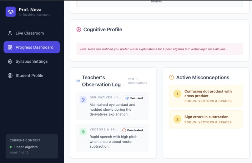 Professor Nova - The Real-Time Teacher – screenshot 1