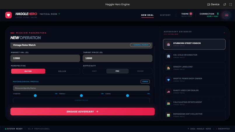 Haggle Hero: AI-Powered Negotiation Dojo – screenshot 1