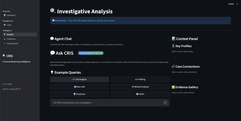 CRIS - Criminal Reasoning Intelligence System – screenshot 2