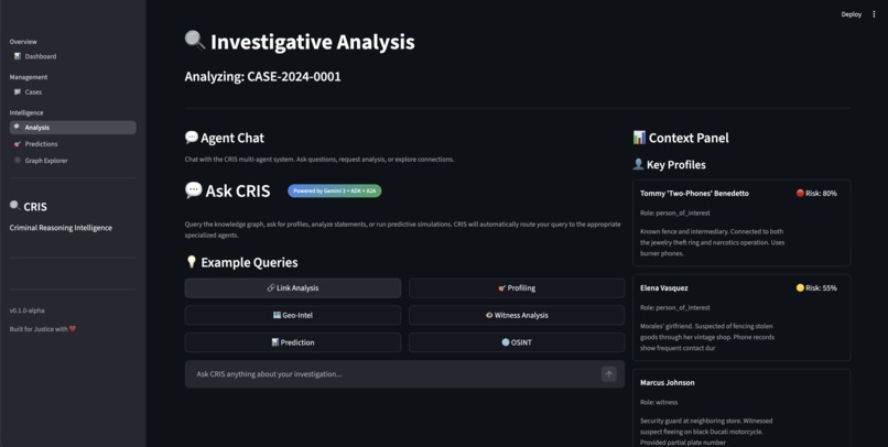 CRIS - Criminal Reasoning Intelligence System – screenshot 4