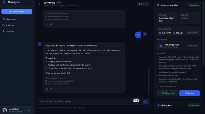 CloudGen – screenshot 2
