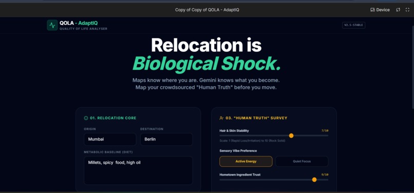 QOLX- AdaptIQ(Quality of Life Analyser) – screenshot 1