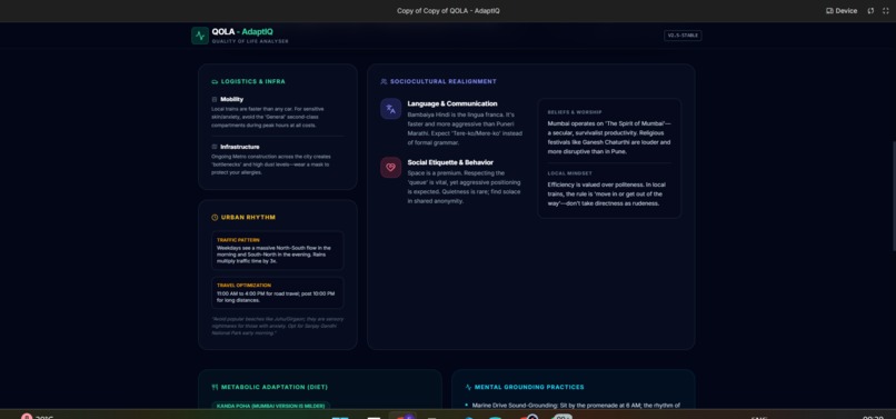 QOLX- AdaptIQ(Quality of Life Analyser) – screenshot 5