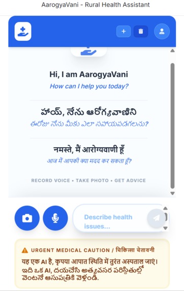 ArogyaVani - A Healthcare solution – screenshot 1