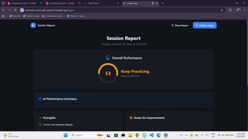AI interview coach – screenshot 1